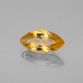 1,75 ctw natürlicher orangefarbener Citrin, Marquise, VVS-VS
