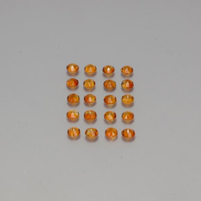  ct natürliche orangefarbener Citrin-Edelsteine, Rundschliff, VVS-VS