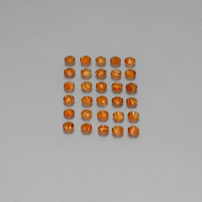  ct natürliche orangefarbener Citrin-Edelsteine, Rundschliff, VS-SI