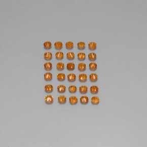  ct natürliche Gelb Orange Citrin-Edelsteine, Rund Schliff, VVS-VS