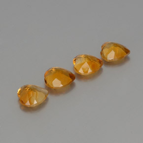 3,95 ct natürliche goldener Citrin-Edelsteine, Herzform, VS