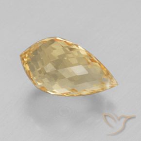 9,17 ctw natürlicher Gelblich Gold Citrin, Briolette, VVS