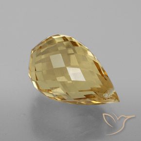 9,17 ctw natürlicher Rötliches Gold Citrin, Briolette, VVS-VS