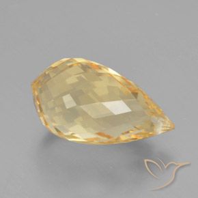 9,17 ctw natürlicher Mittleres Gold Citrin, Briolette, VVS-VS