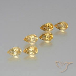 5.31ctw Natürlicher Golden Citrin, Birnenform, VS