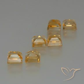 7.47 ct natürliche Mittelorange Citrin-Edelsteine, Quadrat, VS