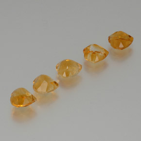 5.81 ct natürliche Golden Citrin-Edelsteine, Herzform, VS