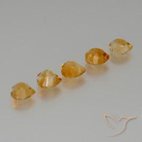 5.22 ct natürliche Tiefes Orange-Gold Citrin-Edelsteine, Herz, VS