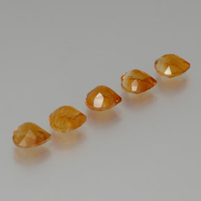 5.48 ct natürliche Mitteldunkles Orange Citrin-Edelsteine, Herzform, VS