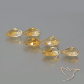 4.82 ct natürliche Orange-Gold Citrin-Edelsteine, Birnenform, VS