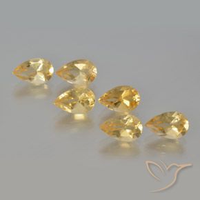 5.02ctw Natürlicher Golden Citrin, Birnenform, VS