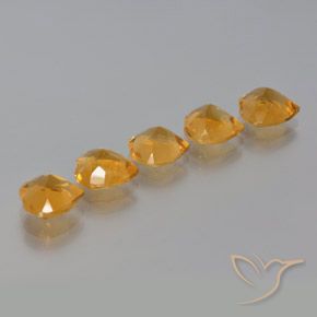 4.82 ct natürliche Orange-Gold Citrin-Edelsteine, Herz, VS