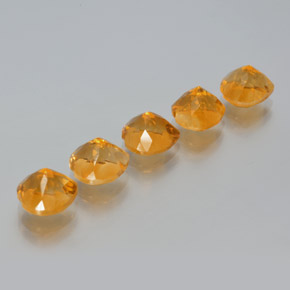 6,11 ct natürliche goldener Citrin-Edelsteine, Herzform, VS