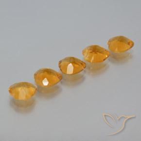 4.92 ct natürliche Dunkelorange-Gold Citrin-Edelsteine, Herz, VS