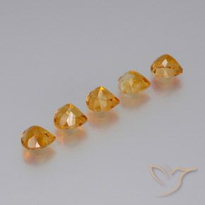 6.00 ct natürliche Golden Citrin-Edelsteine, Herz, VS