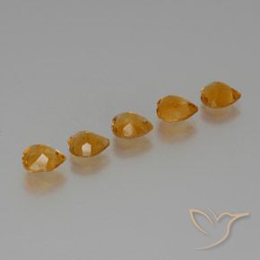 4.80 ct natürliche Dunkelorange-Gold Citrin-Edelsteine, Herz, VS