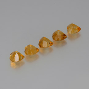 5.68 ct natürliche Golden Citrin-Edelsteine, Herzform, VS