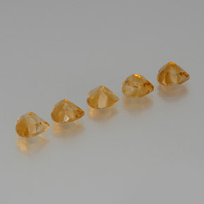 5,38 ct natürliche goldener Citrin-Edelsteine, Herzform, VS