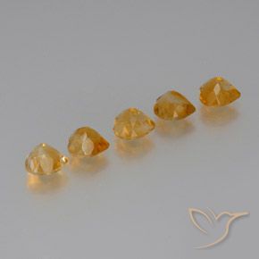 5.77 ct natürliche Tiefes Orange-Gold Citrin-Edelsteine, Herz, VS
