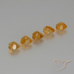 5.59 ct natürliche Tiefes Orange-Gold Citrin-Edelsteine, Herz, VS