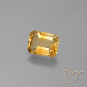 9,17 ctw natürlicher Orange-Gold Citrin, Oktagonschliff, VS