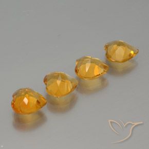 3.18 ct natürliche Orange-Gold Citrin-Edelsteine, Herz, VS