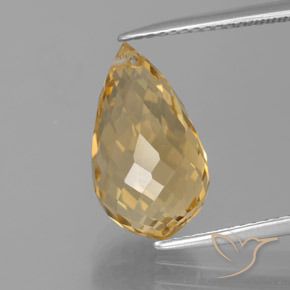 5.95ct Natürlicher Mittleres Gold Citrin, Briolette, VVS