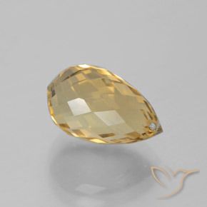9,17 ctw natürlicher Mittleres Gold Citrin, Briolette, VVS-VS