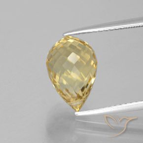 4.73ct Natürlicher Golden Citrin, Briolette, VVS