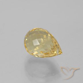 9,17 ctw natürlicher Golden Citrin, Briolette, VVS