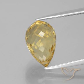 5.63ct Natürlicher Golden Citrin, Briolette, VVS
