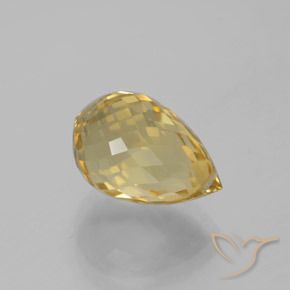 9,17 ctw natürlicher Golden Citrin, Briolette, VVS