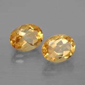 3,84 ct natürliche goldener Citrin-Edelsteine, Oval Schliff, VVS-VS
