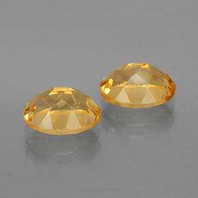 3,84 ct natürliche goldener Citrin-Edelsteine, Oval Schliff, VVS-VS
