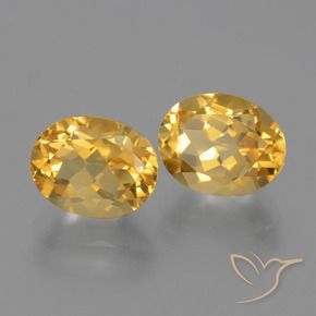 4.49 ct natürliche Helles Gold Citrin-Edelsteine, Oval, VVS-VS