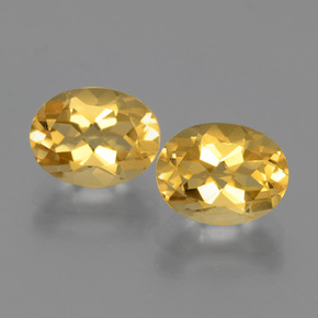  ct natürliche Gold Citrin-Edelsteine, Oval Schliff, VVS