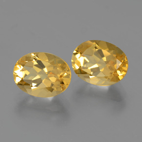  ct natürliche Gold Citrin-Edelsteine, Oval Schliff, VVS