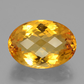 18,14 ctw natürlicher Gold Citrin, Oval Schliff, VVS