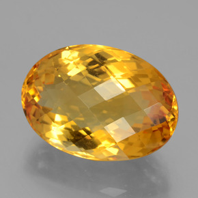 18,14 ctw natürlicher Gold Citrin, Oval Schliff, VVS
