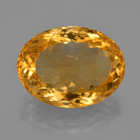 17,29 ctw natürlicher goldener Citrin, Oval Schliff, VVS
