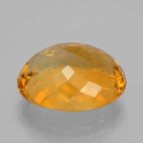 9,17 ctw natürlicher Tiefes Orange-Gold Citrin, Oval Schliff, VVS