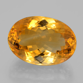 15,12 ctw natürlicher goldener Citrin, Oval Schliff, VVS