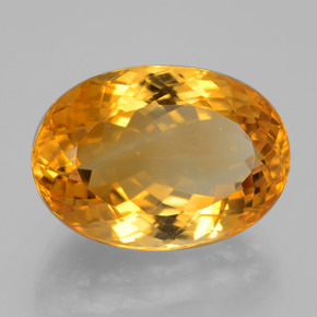 15,12 ctw natürlicher goldener Citrin, Oval Schliff, VVS