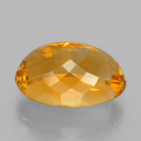 15,12 ctw natürlicher goldener Citrin, Oval Schliff, VVS