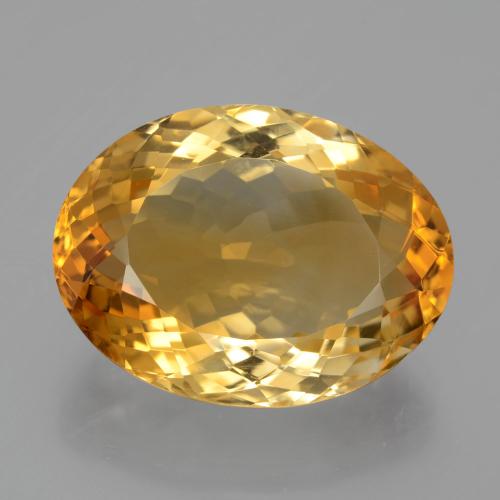 13,42 ctw natürlicher goldener Citrin, Oval Schliff, VVS