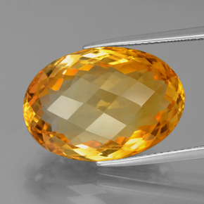 15,93 ctw natürlicher goldener Citrin, Oval Schliff, VVS
