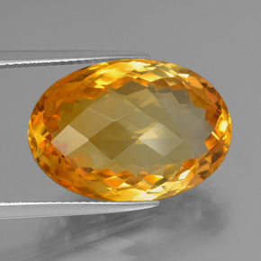 15,93 ctw natürlicher goldener Citrin, Oval Schliff, VVS