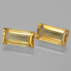  ct natürliche Gold Citrin-Edelsteine, Baguette, VVS