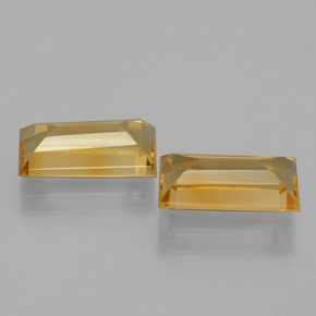  ct natürliche Gold Citrin-Edelsteine, Baguette, VVS