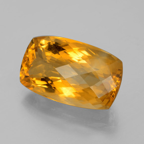 11,75 ctw natürlicher Gold Citrin, Kissenschliff, VVS